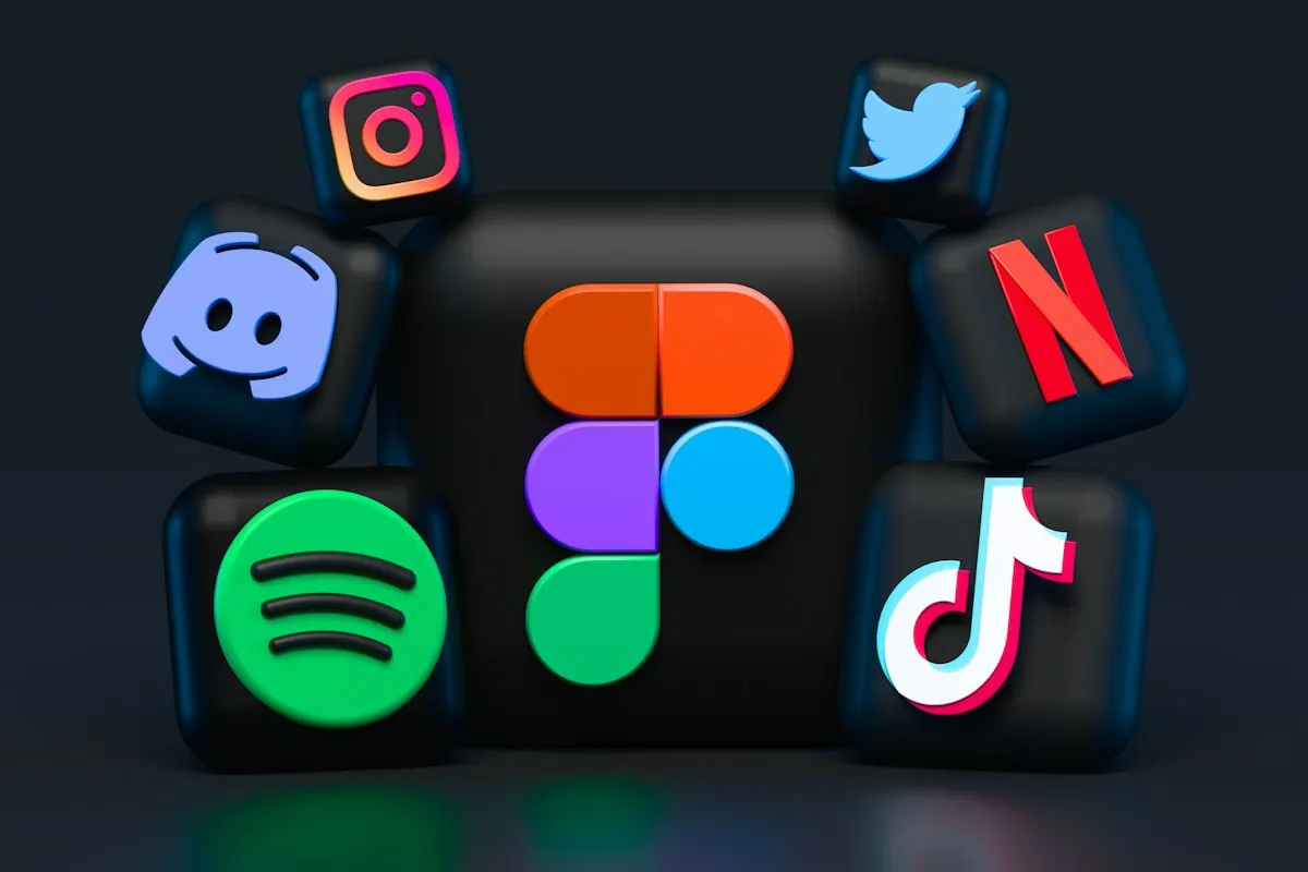 Social media apps on a smartphone