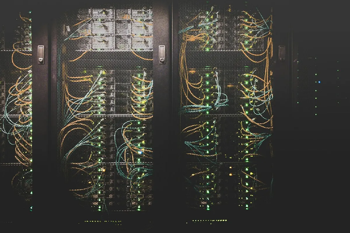Server racks in a data center